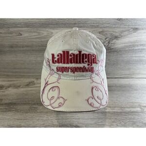 Vintage Talladega Superspeedway Strapback Hat Cap Embroidered Women's Pink‎